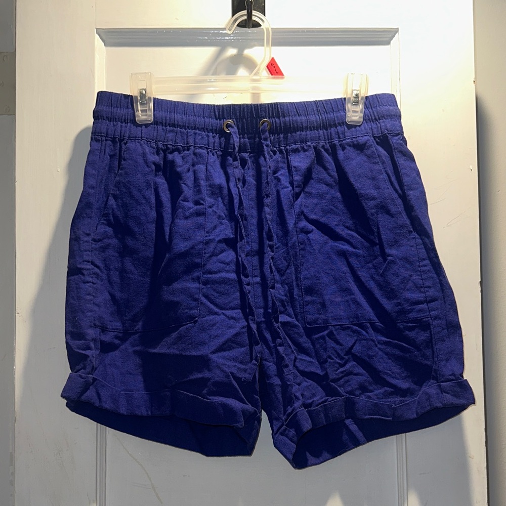 Ladies Royal Blue Casual Shorts